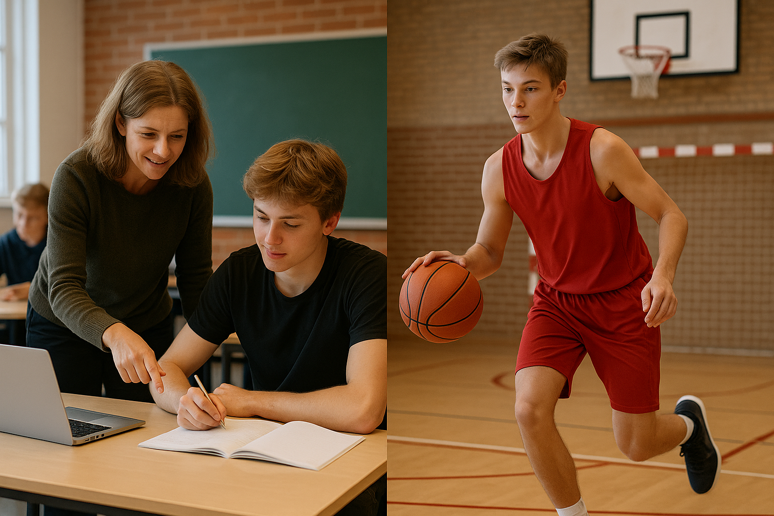 Hvordan en efterskole for 9. klasse elever styrker både sport og skolegang